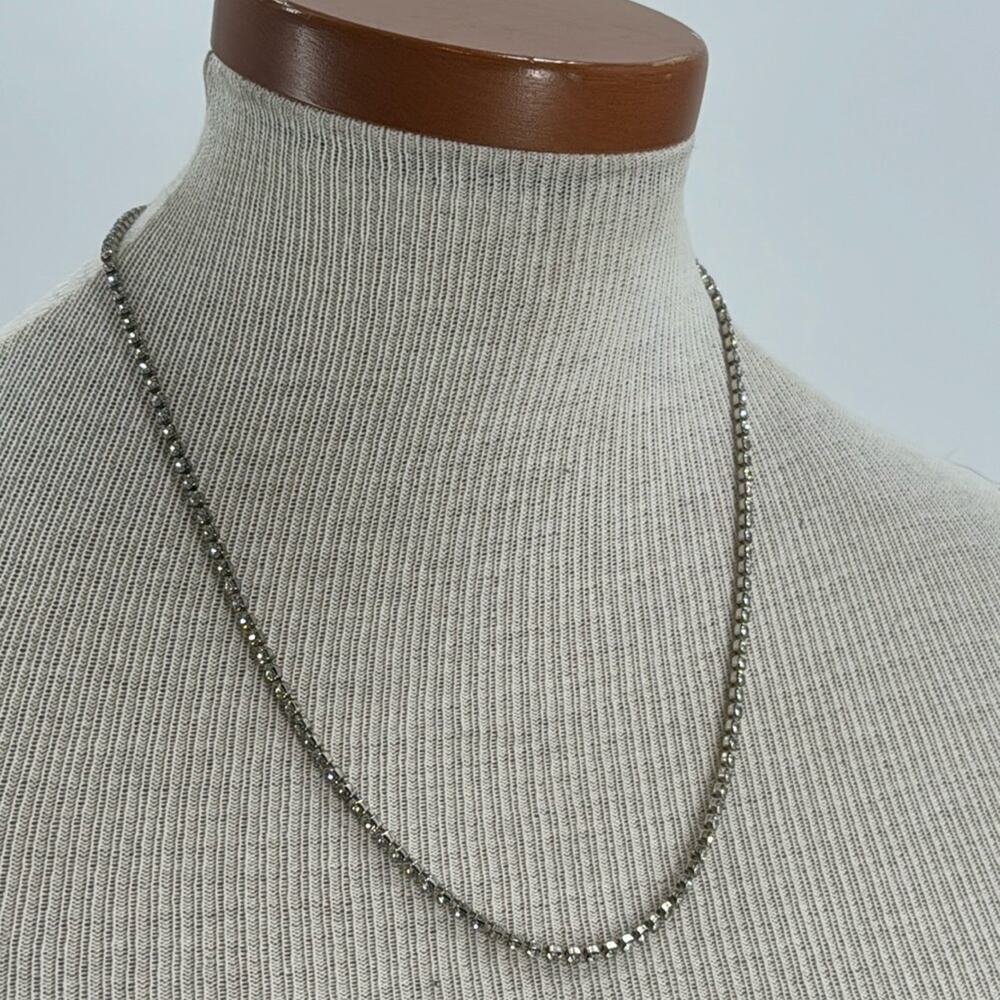 Nancy Katz rhinestone chain necklace